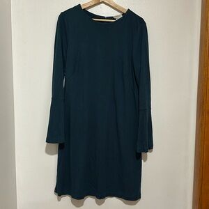 LOFT Deep Teal Long Sleeve Dress